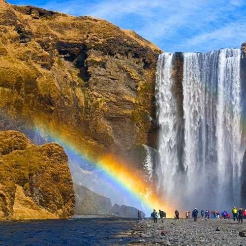 Iceland, Waterfall, River