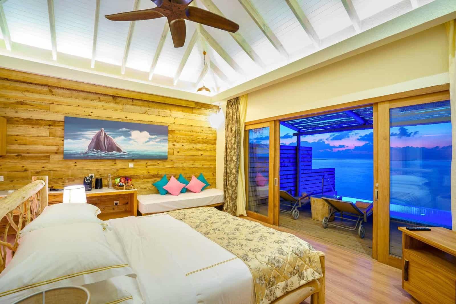 Oceanfront Bungalow Bedroom