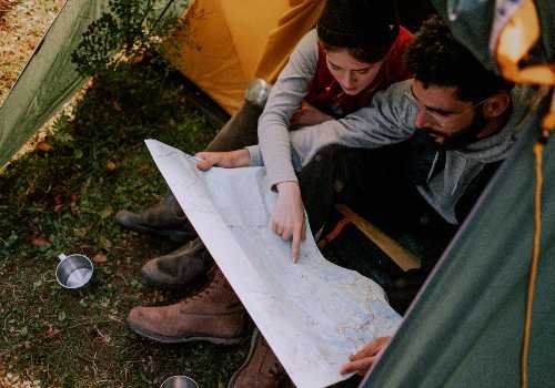 Couple Looking at a Map Together