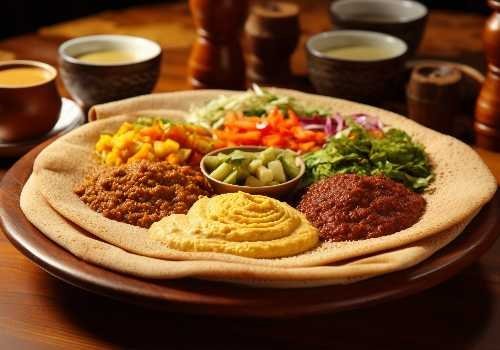 Ethiopian Injera and Lentils