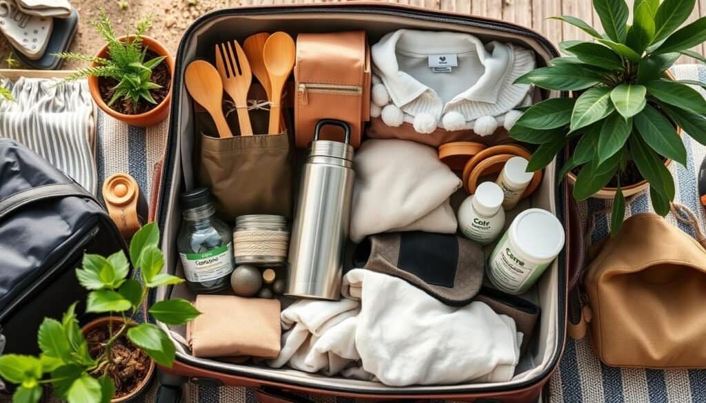 eco-friendly travel packing